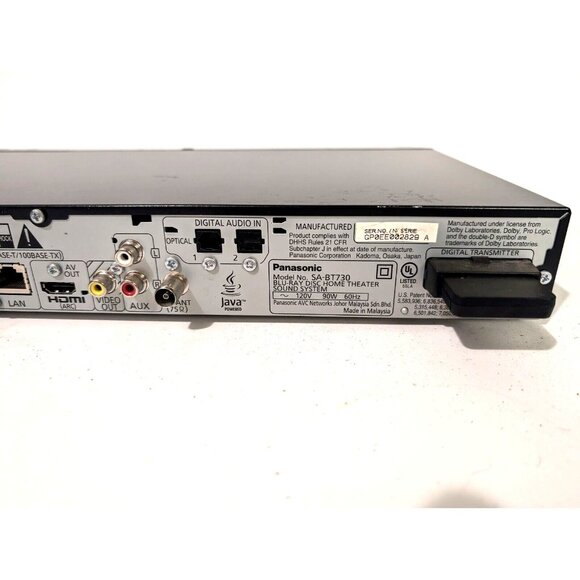 Panasonic SA-BT730 5.1 Home Theater System Blu-Ray / DVD Player No Remote *READ* - Picture 11 of 16